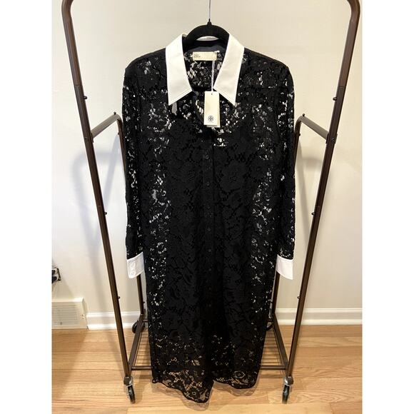 Tory Burch Lace Shirt Dress size 12 - Picture 2 of 8